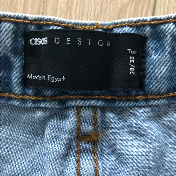 ASOS High Waisted Light Wash Blue Jeans 28/38 - Picture 5 of 10